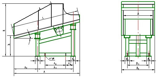 單質體振動放礦機