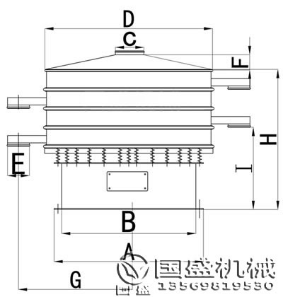 塑料振動篩尺寸圖